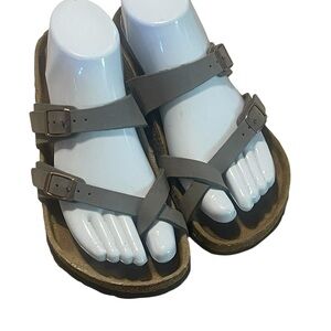 Birkenstock Mayari Leather Sandals,‎ Women’s Size 36w/5-5.5 kids, EUC